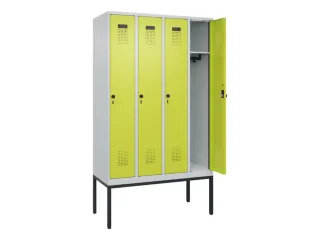 locker,HxBxD 2120x1200x500mm,4vak,vak B 300mm,draaigrendel - 1