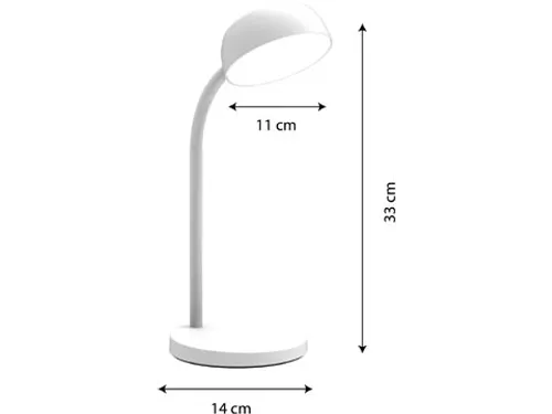 bureaulamp Tamy, wit