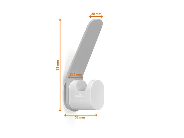 Kapstokhaken DURASTORE aluminium grijs set van 4