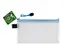Pochette zip Foldersys EVA 120x220mm bleu fluo