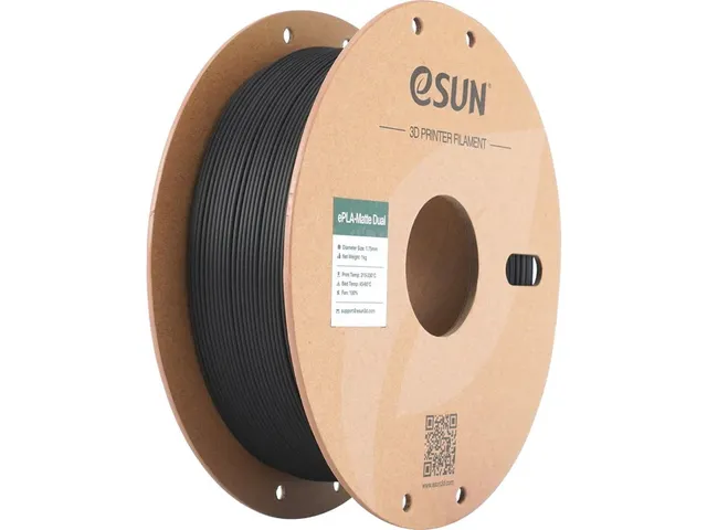 eSUN 3D printer Filament ePLA-Matte Dual 1,75 mm Zwart/Wit 1kg