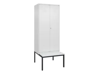locker voor scheiding van kleding,HxBxD 2120x800x815mm,2vak - 1