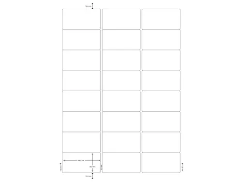 Q-Connect Multi-purpose etiketten A4 63,5x33,9mm Wit 2400 stuks