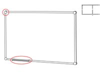 Whiteboard Eindloos Staal Basispakket 90x120 Horizontaal