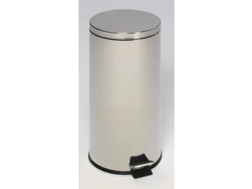 RVS pedaalemmer,30l,HxØ 640x290mm,binnenbak kunststof,romp gepolijst