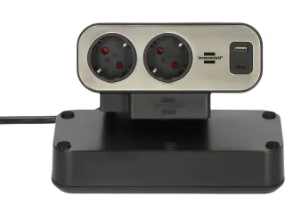 Stekkerdoos Brennenstuhl Estilo bureau duplex 10-voudig 1 USB C, 1 USB - 8
