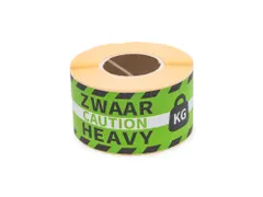 Verpakkingsetiketten 46x125mm Op Rol Heavy 250 Stuks