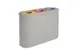 station de tri sélectif,3x45l,HxlxP 755x1100x385mm,3ouverture(s)