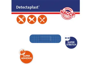 Detectaplast 8240 Textielpleister Elastisch Blauw 19x72mm 100 Stuks - 4