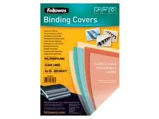 Voorblad Fellowes A4 Pp 500 Micron Transparant 50stuks - 3
