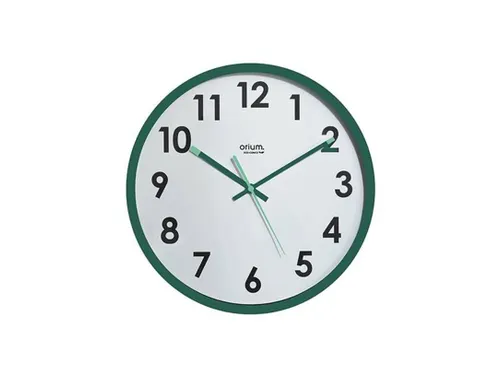 Wandklok CEP Orium Naturalis 31cm geruisloos uurwerk groen
