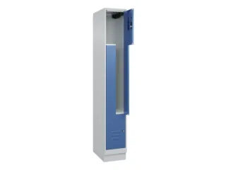 Z-garderobekast,HxBxD 1950x300x500mm,vak B 150/300mm,cil.-slot,sokkel - 2
