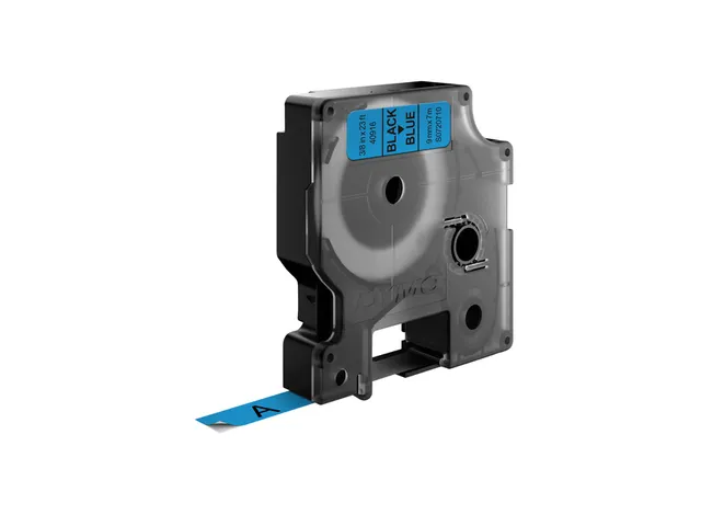 Labeltape Dymo 40916 D1 S720710 9mmx7m zwart op blauw