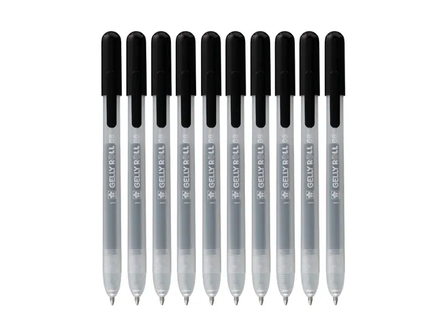 Stylo gel Sakura Gelly Roll Classic 08 rétractable set 10 couleurs no