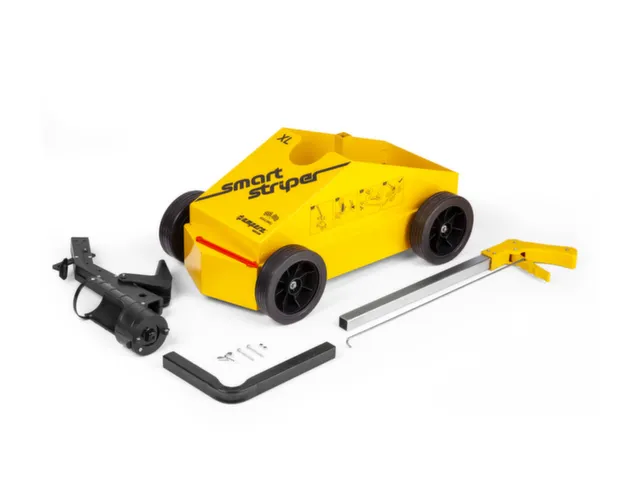 vloermarkeerapparaat,lijn B 30-100mm,m. markeerstok,staal,geel