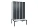 locker voor scheiding van kleding,HxBxD 2120x1200x815mm,4vak