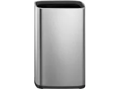 EKO Laguna Open top Prullenbak 12 Liter Zilver Mat RVS