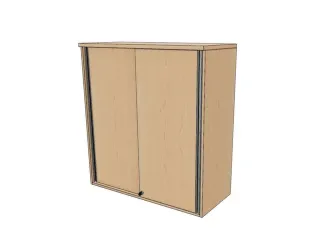 opzetkast,v. schuifdeurkast,HxBxD 1070x1200x445mm,NE-esdoorn - 2