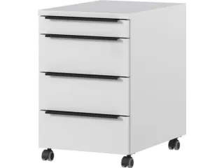 mobiel ladeblok,HxBxD 630x420x600mm,1 MA,3lade(n),m. randgreep - 1