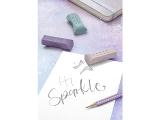 Potlood Faber-Castell Grip sparkle violet metallic - 6