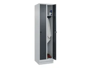 locker,HxBxD 1950x500x500mm,2vak,vak B 250mm,draaigrendel,sokkel - 3