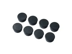 Magneten Millex 15mm zwart set a 8 st.