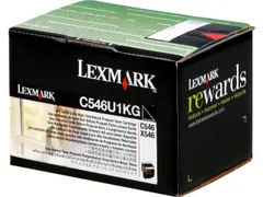 Tonercartridge Lexmark C 546 u 1 kg Retourprogramma Zwart