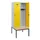 locker met bank,HxBxD 1950x800x815mm,2vak,vak B 400mm,draaigrendel