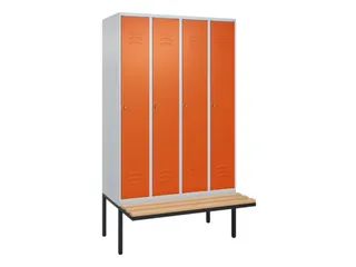 locker voor scheiding van kleding,HxBxD 2120x1200x815mm,4vak - 1