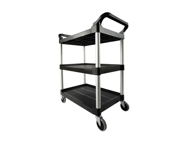 Chariot de service Rubbermaid avec roue pivotantes 10cm noir