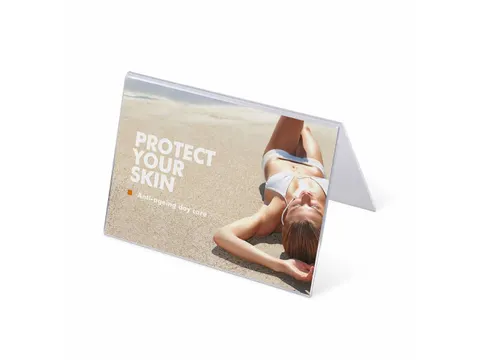 Folderstandaard A-model Acryl A6 liggend