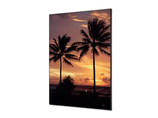 Wanddecoratie Textiel Set A1 Palmbomen Zonsondergang - 1