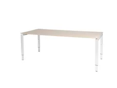 Domino Plus Bureau Hoogte Verstelbaar 2000x900mm Robson Eiken Wit 4-Po