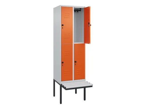 Dubbeldekse dekenkist,HxBxD 2120x600x815mm,2x2vak.,vak B 300mm