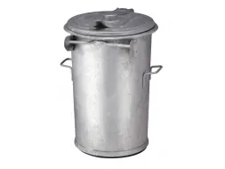 Staalverzinkte Afvalbak 110 Liter