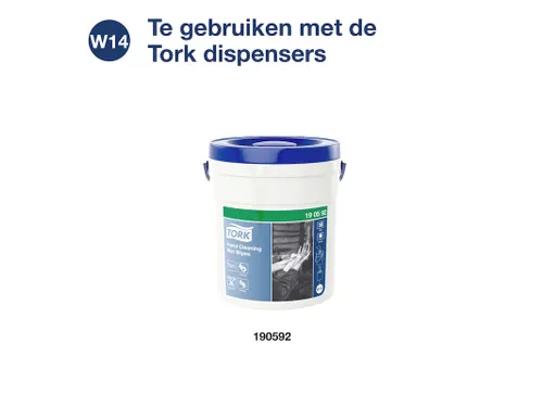Reinigingsdoekjes Tork Hand Cleaning W14 parfumvrij wit 190592