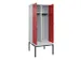 locker met bank,voor scheiding van kleding,HxBxD 2120x800x815mm,2vak