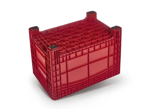container met grote capaciteit,HxLxB 800x1200x800mm,535l,PE,rood