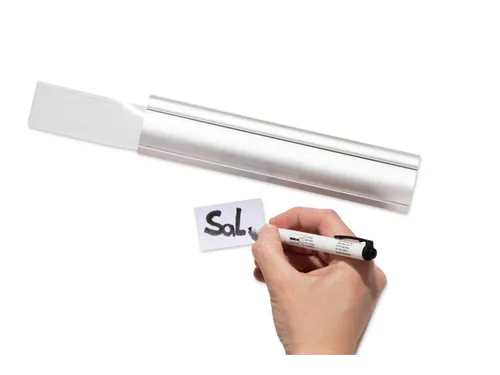 Aluminium wand klemlijst Magneethoudend 21cm