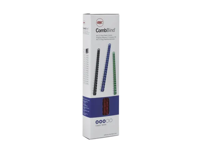 Bindrug GBC 19mm 21-rings A4 zwart 100stuks