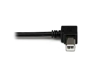 1m USB 2.0 A naar linkshoekige B-kabel M/M - 5
