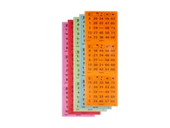 Bingokaart Kangaro krimp a 5 blok assorti kleuren