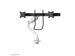 Neomounts NEXT One DS75S-950WH2 Crossbar monitorarm 2 schermen - 17-32