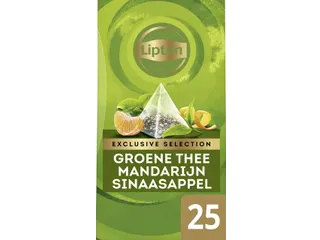 Thee Lipton Exclusive groene thee mandarijn sinaasappel 25 pramidezakj - 1