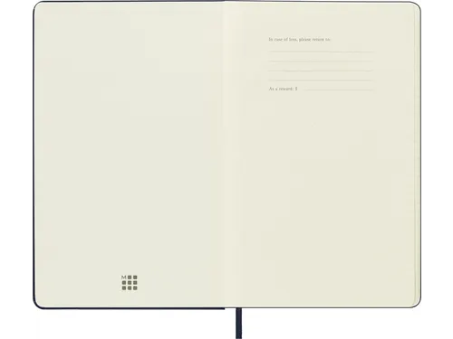 Notitieboek Moleskine large 130X210mm lijn hard cover sapphire blue