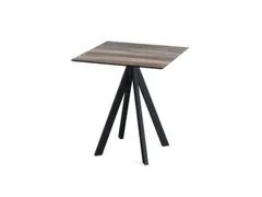 bistrotafel,HxBxD 730x700x700mm,rechthoekig,4voeten zwart