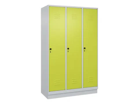locker voor scheiding van kleding,HxBxD 1950x1200x500mm,3vak
