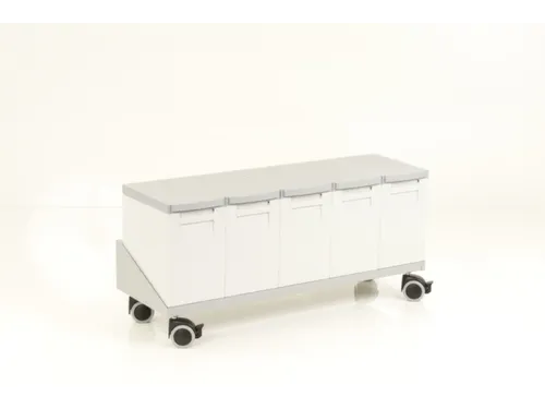 Onderwagen Voor 5 Afvalbakken 15 Liter