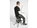 tabouret à selle,assise H 495-625mm,assise similicuir noir