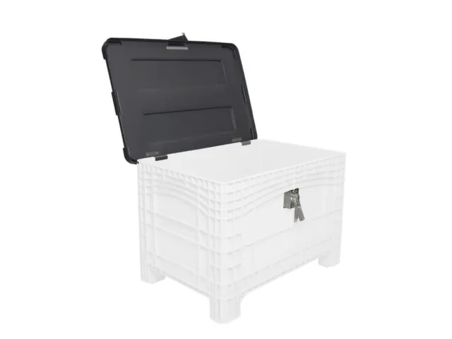 scharnierdeksel,PE,v. container met grote capaciteit